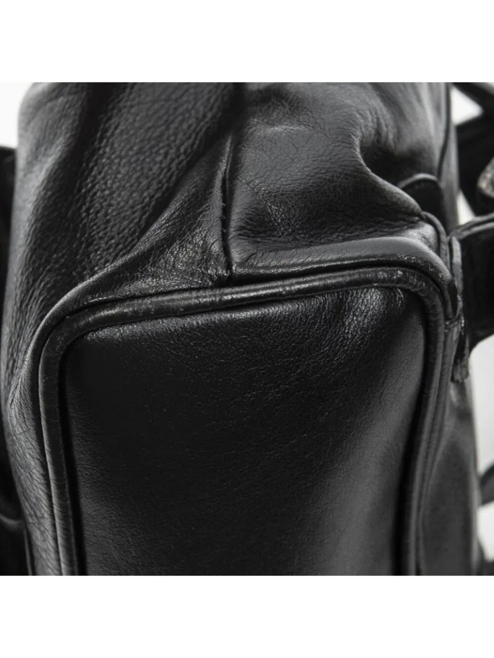 Gucci Mini Bamboo Backpack Black Greinca Lambskin Leather - Picture 8 of 10